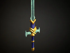 Medieval Fantasy Sword 3D Model