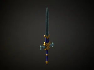 Medieval Fantasy Sword 3D Model