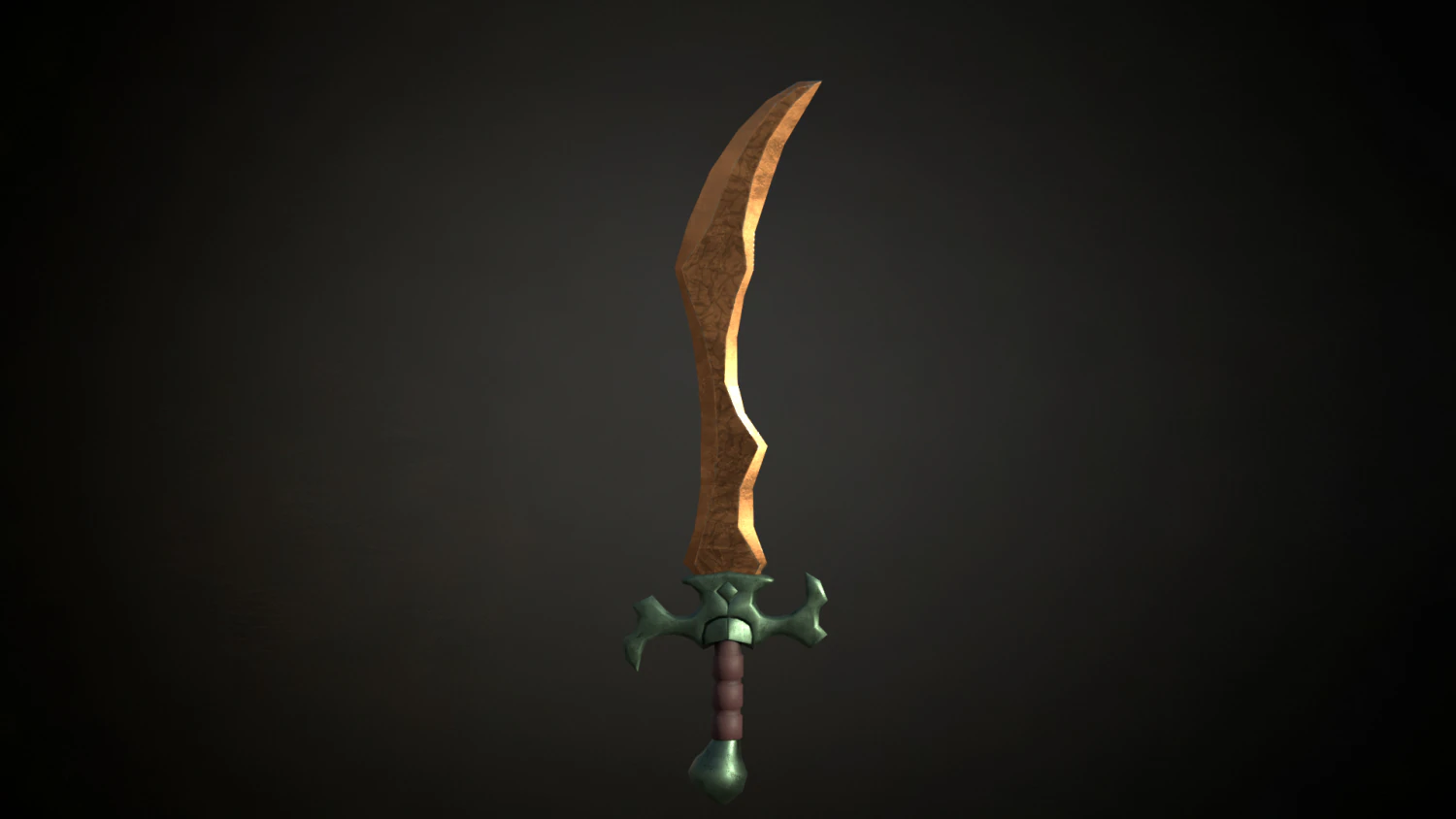 Medieval Fantasy Sword 3D Model .c4d .max .obj .3ds .fbx .stl .blend 