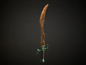Medieval Fantasy Sword 3D Model