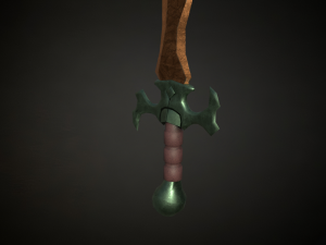 Medieval Fantasy Sword 3D Model