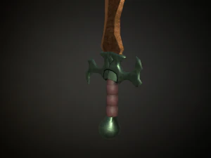 Medieval Fantasy Sword 3D Model