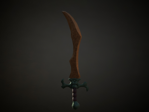Medieval Fantasy Sword 3D Model
