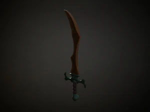 Medieval Fantasy Sword 3D Model