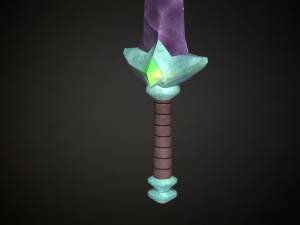 Medieval Fantasy Sword 3D Model