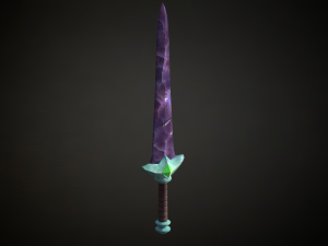 Medieval Fantasy Sword 3D Model