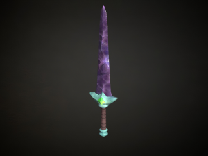 Medieval Fantasy Sword 3D Model
