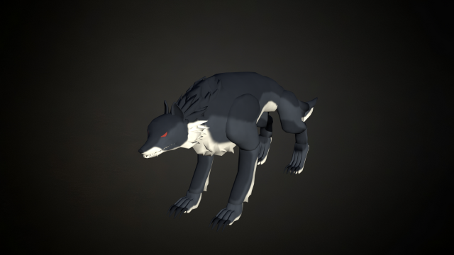 Roblox r6 wolf model Low-poly 3Dモデル .c4d .max .obj .3ds .fbx .stl .blend 