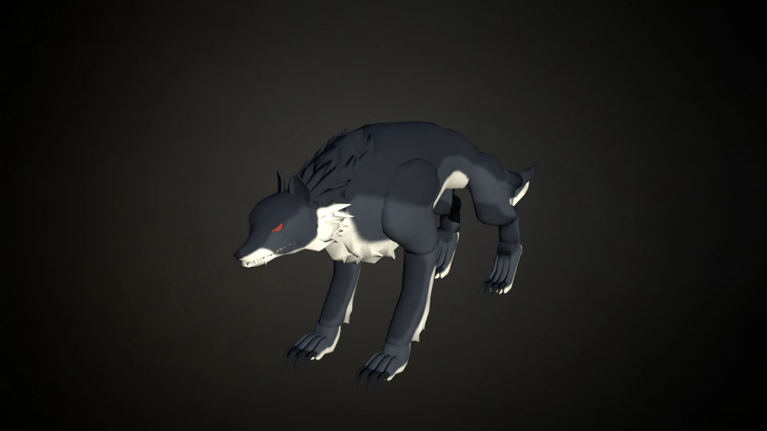 Roblox r6 wolf model Low-poly 3D Model .c4d .max .obj .3ds .fbx .stl .blend 