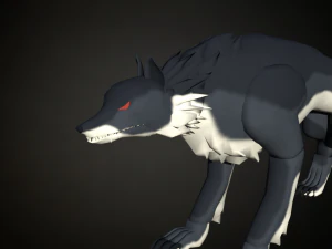 Roblox r6 wolf model Low-poly 3D Model