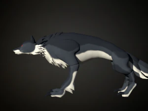 Roblox r6 wolf model Low-poly 3D Model