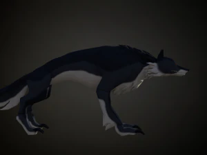 Roblox r6 wolf model Low-poly 3D Model
