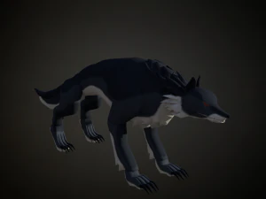 Roblox r6 wolf model Low-poly 3D Model