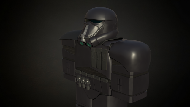 Roblox r6 knight armor Death-trooper model Low-poly Model 3D .c4d .max .obj .3ds .fbx .stl .blend 