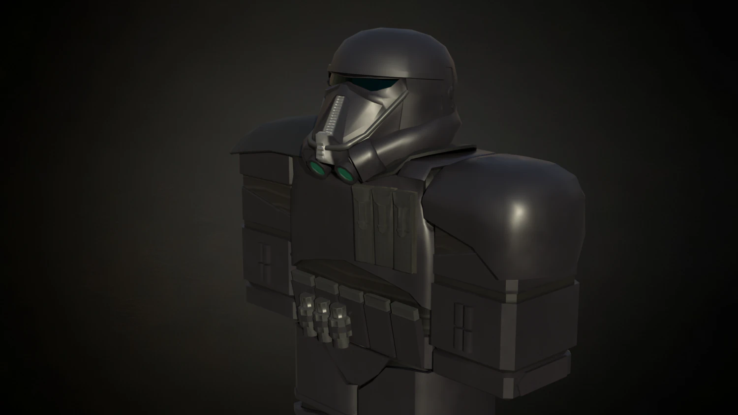 Roblox r6 knight armor Death-trooper model Low-poly 3D Model .c4d .max .obj .3ds .fbx .stl .blend