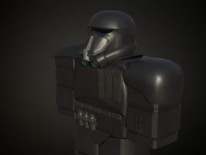 Roblox r6 knight armor Death-trooper model Low-poly Model 3D