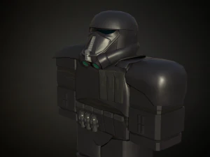Roblox r6 рыцарская броня Модель солдата смерти Низкополигональная 3D Модель