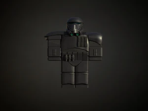 Roblox r6 knight armor Death-trooper model Low-poly 3D Model