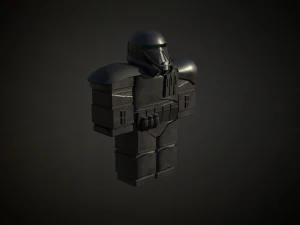 Roblox r6 knight armor Death-trooper model Low-poly 3D Model