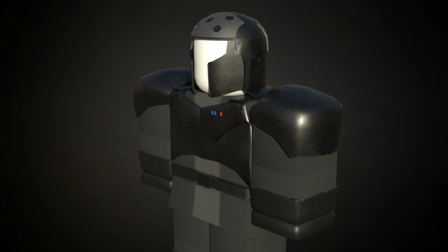 Roblox r6 knight armor model Low-poly 3D Model .c4d .max .obj .3ds .fbx .stl .blend 