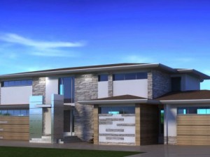 house with pool 3D Model