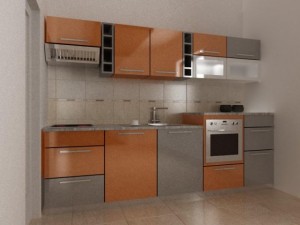 orange kitchen Modèle 3D