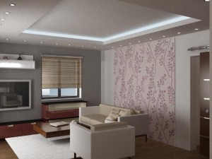 flat with modern living room Model 3D