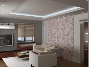 flat with modern living room 3D Model