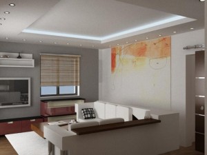 flat with modern living room Model 3D