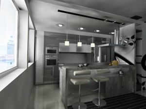 modern kitchen 3D Модель
