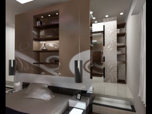 modern bedroom Modello 3D