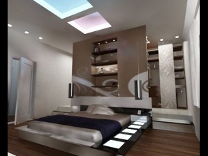modern bedroom Modelo 3D