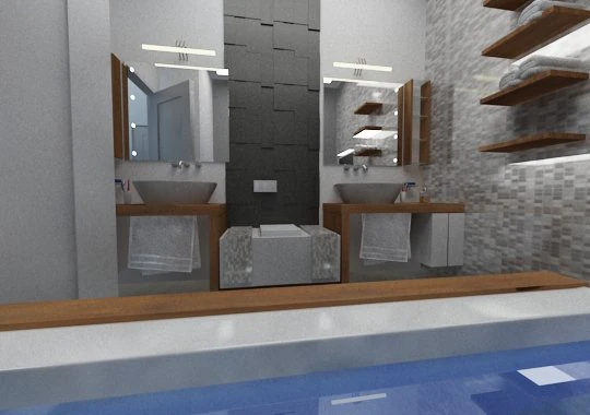 bathroom 3D Model .c4d .max .obj .3ds .fbx .stl .blend 
