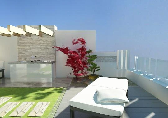 beautiful terrace 3D Model .c4d .max .obj .3ds .fbx .stl .blend 