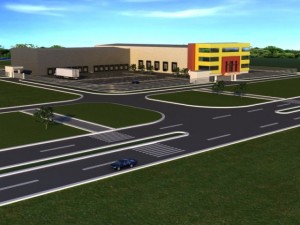 industry building Modello 3D
