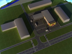 industry building 3D मॉडल