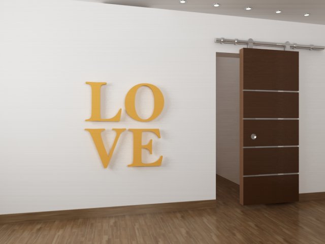 love decoration 3D Модель .c4d .max .obj .3ds .fbx .stl .blend 