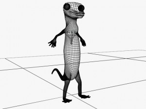 geico lizard Model 3D