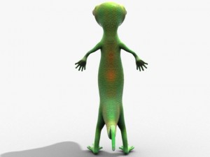 geico lizard Model 3D