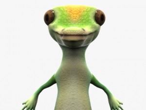 geico lizard Model 3D