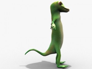 geico lizard Model 3D
