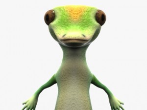 geico lizard Model 3D
