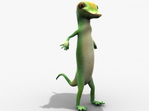 geico lizard Model 3D