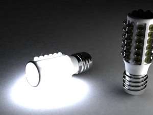 led medium light bulb Modello 3D