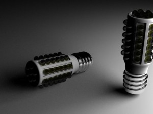 led medium light bulb Modello 3D