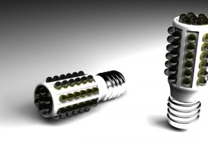 led medium light bulb Modello 3D