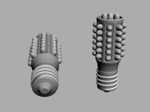 지도된 중간 전구 3D 모델