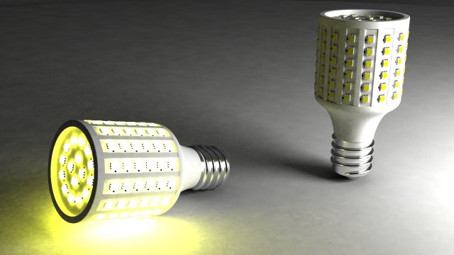 model led big light bulb 3D 모델 .c4d .max .obj .3ds .fbx .stl .blend 