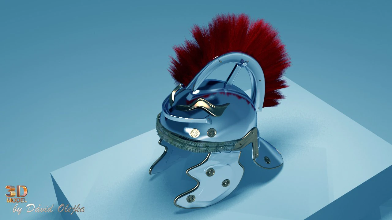 roman centurion helmet 3D Model .c4d .max .obj .3ds .fbx .stl .blend 