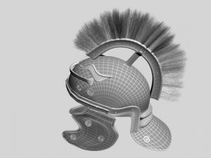 roman centurion helmet 3D Model